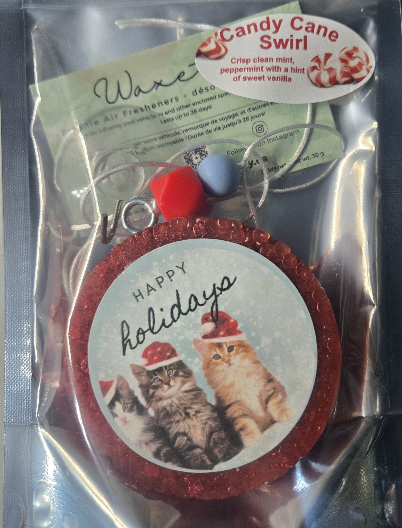 Candy Cane Swirl Holidays - WaxettyCandy Cane Swirl HolidaysAir Freshener