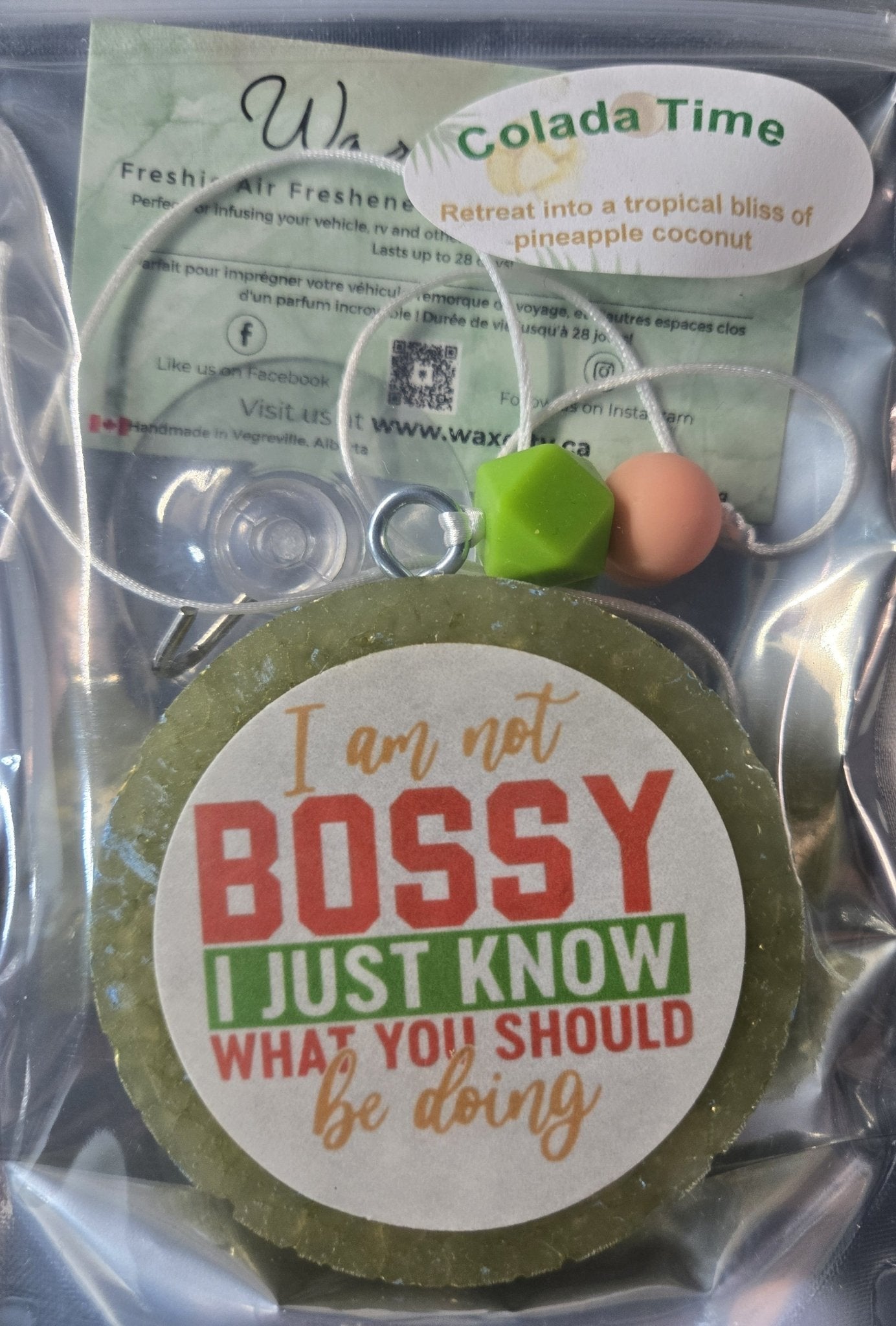 Colada Time Not Bossy - WaxettyColada Time Not BossyAir Freshener