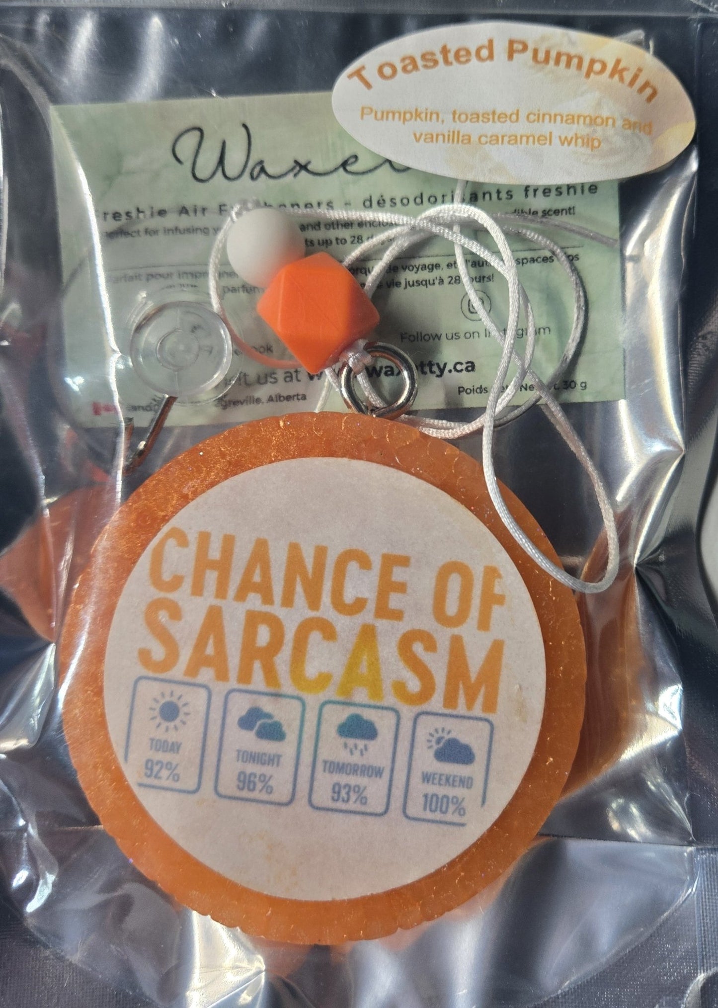 Toasted Pumpkin Chance of Sarcasm - WaxettyToasted Pumpkin Chance of SarcasmAir Freshener