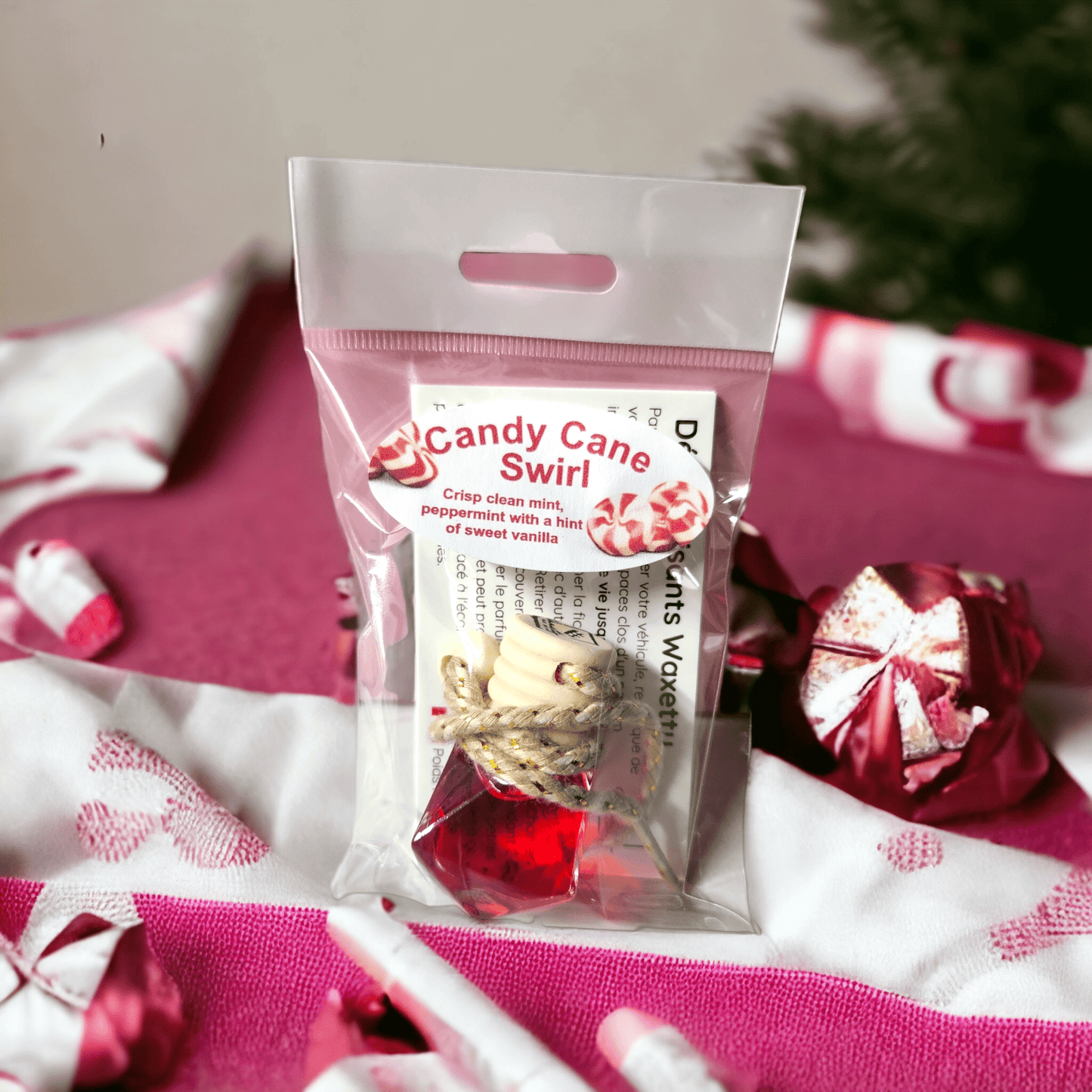 Air Freshener - Candy Cane Swirl - WaxettyAir Freshener - Candy Cane SwirlAir Freshener