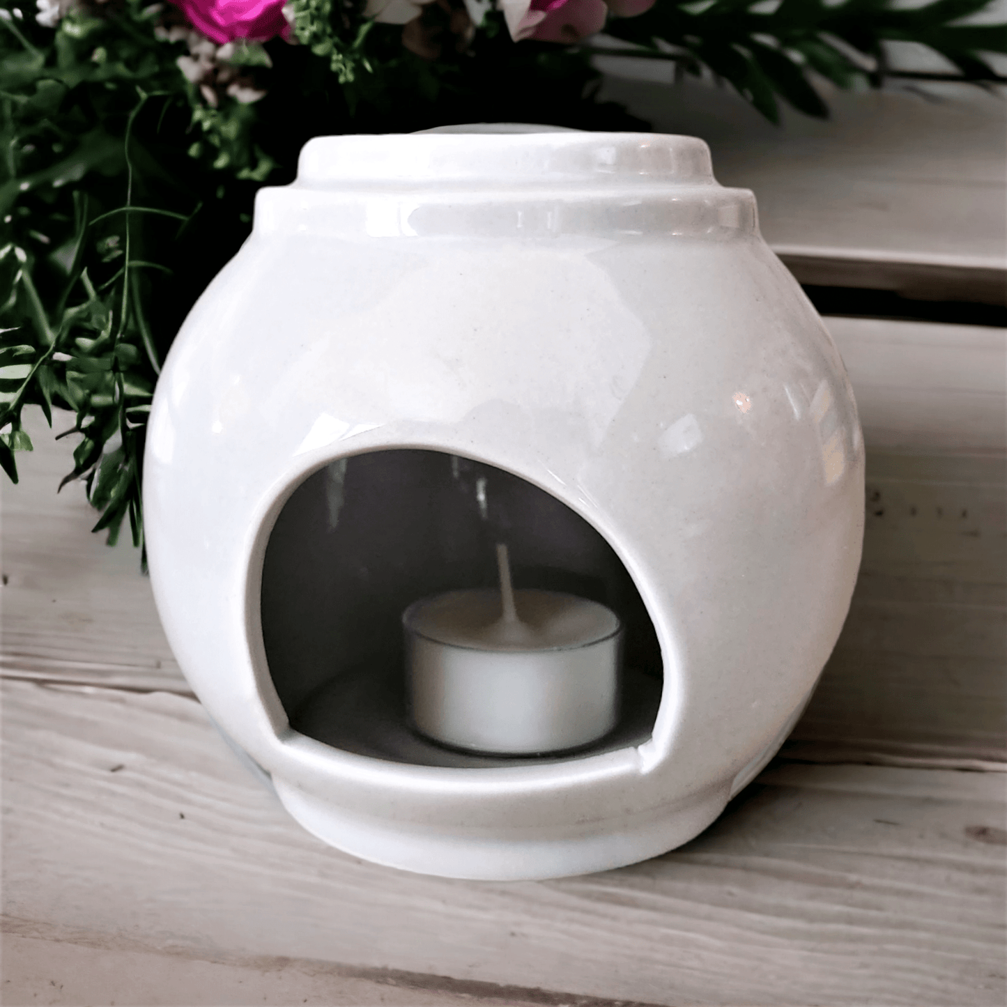 Circle Ceramic Wax Melter - Grey - WaxettyCircle Ceramic Wax Melter - GreyWax Warmer