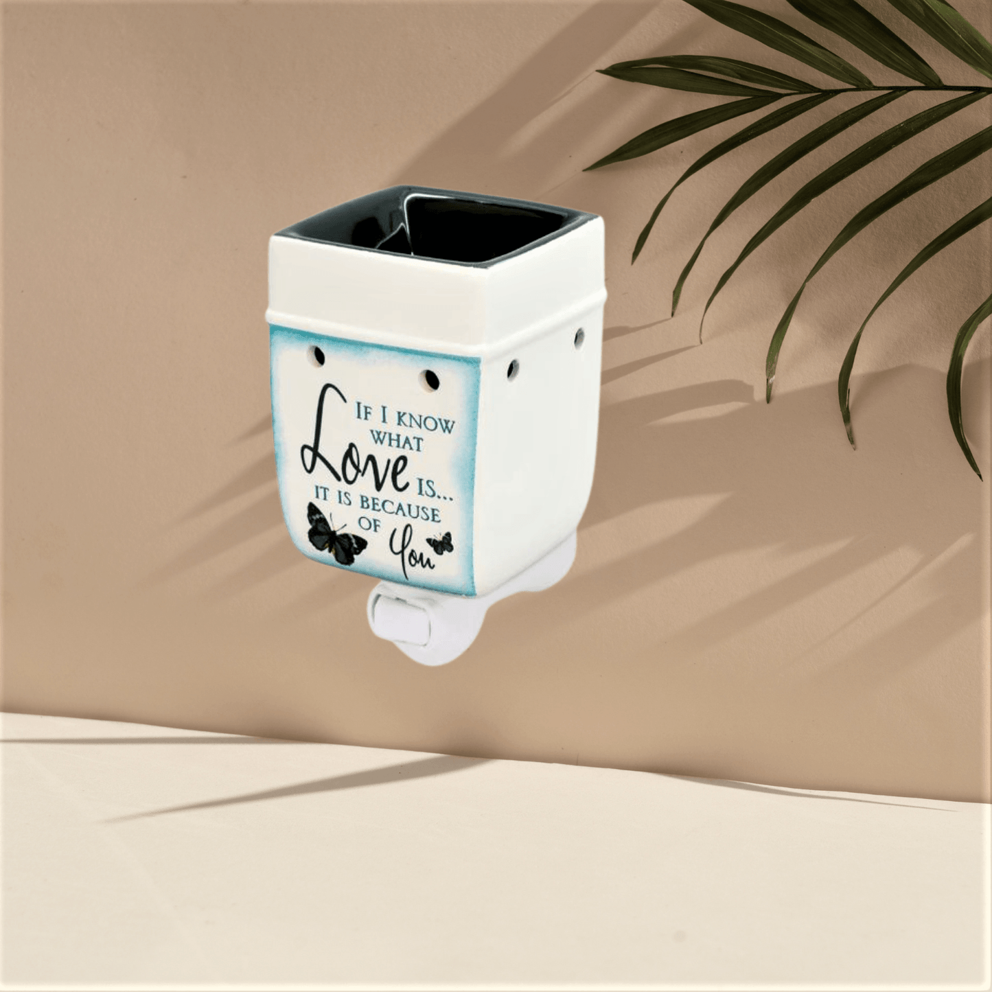 Love You Blue Butterfly Plug-in Wax Melt Warmer - WaxettyLove You Blue Butterfly Plug-in Wax Melt WarmerWax Warmer