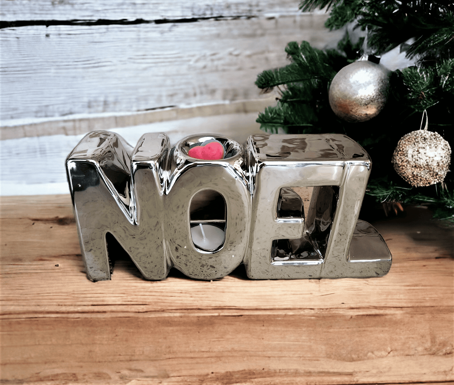 NOEL Ceramic Wax Melter - Silver - WaxettyNOEL Ceramic Wax Melter - SilverWax Warmer
