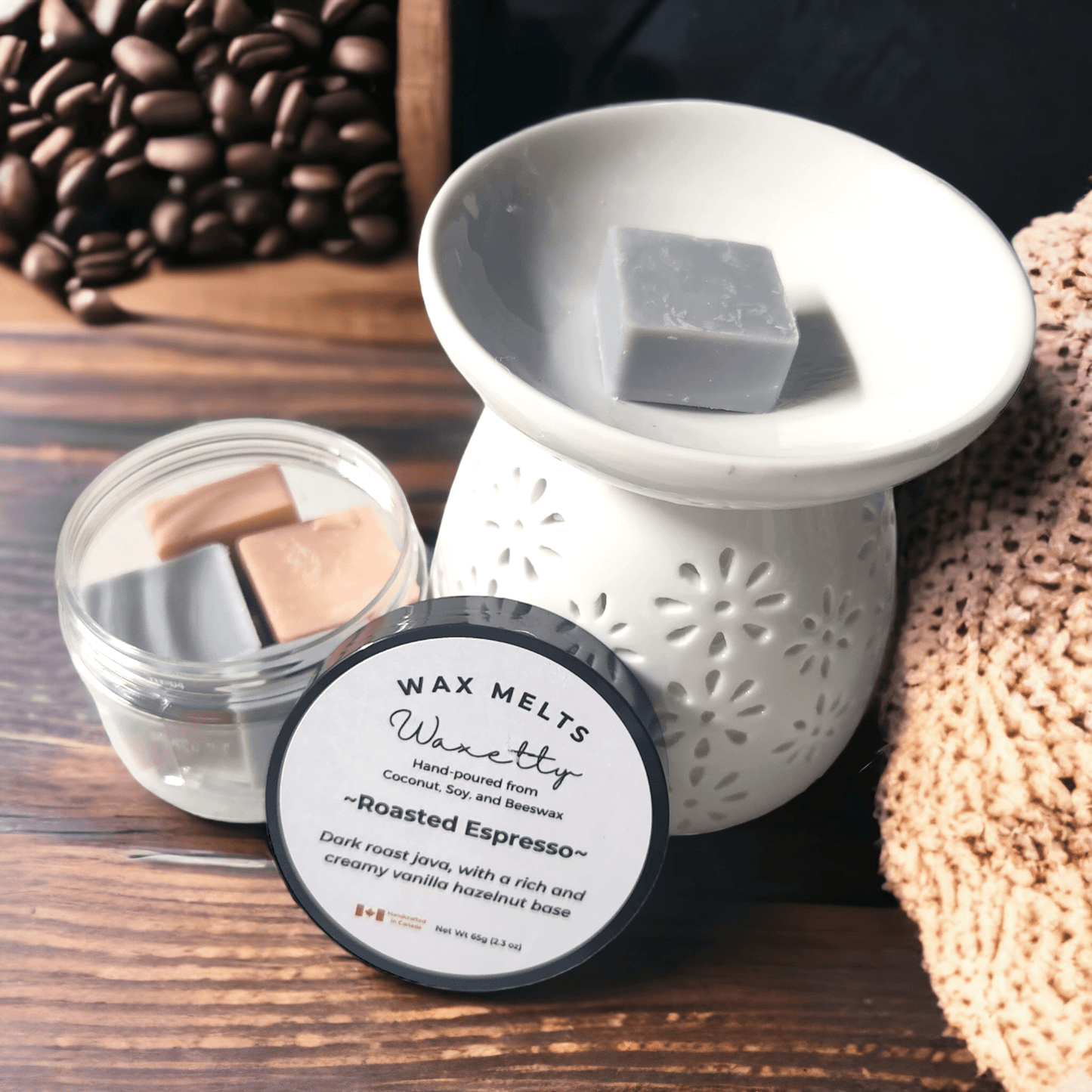 Roasted Espresso Wax Melts Plus - WaxettyRoasted Espresso Wax Melts PlusWax Melt