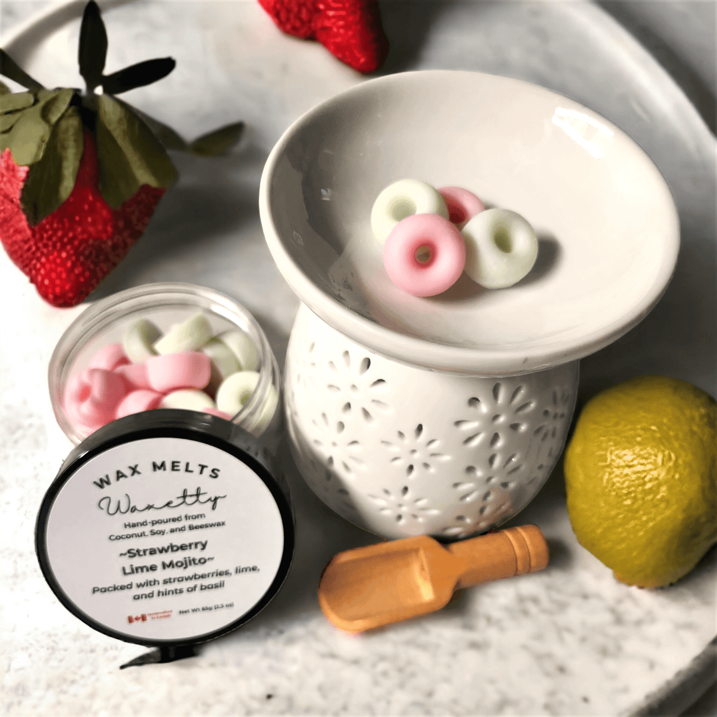 Strawberry Lime Mojito Wax Melts Plus - WaxettyStrawberry Lime Mojito Wax Melts PlusWax Melt