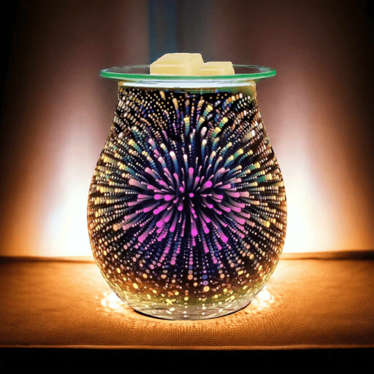 Glass Wax Melt Warmer Fireworks - WaxettyGlass Wax Melt Warmer FireworksWax Warmer