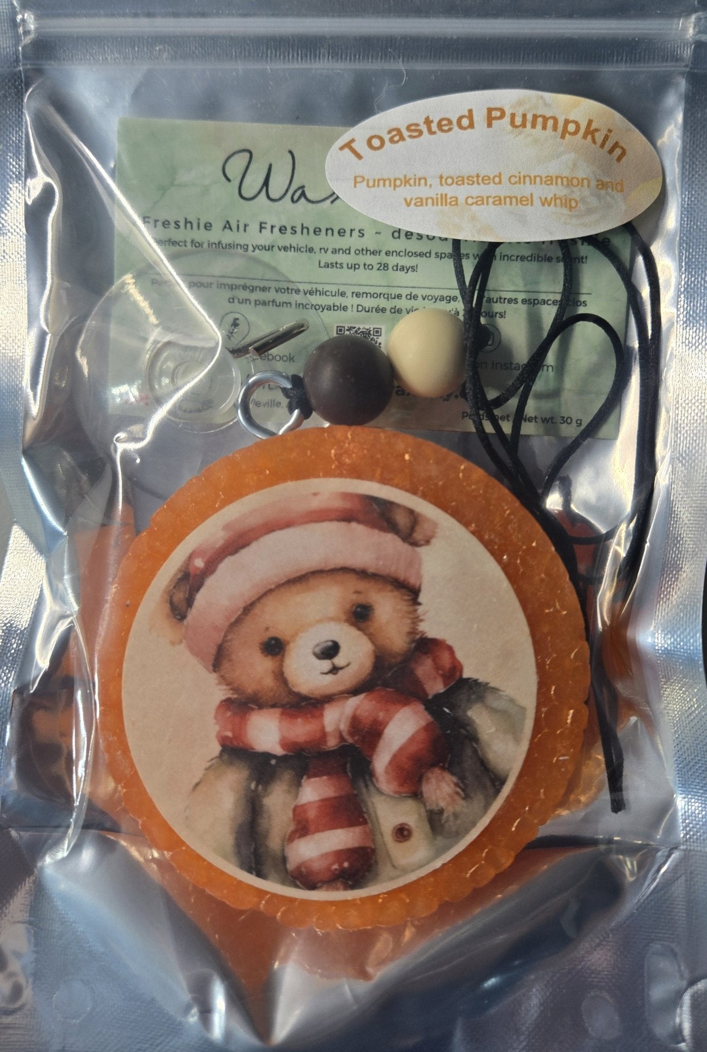 Toasted Pumpkin Holiday Bear - WaxettyToasted Pumpkin Holiday BearAir Freshener
