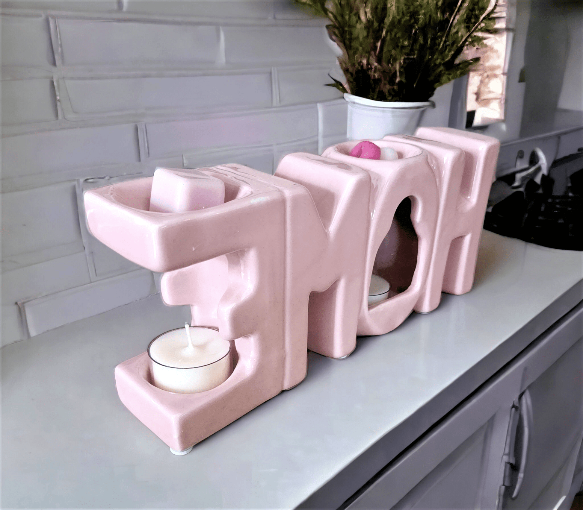 HOME Double Wax Melter - Pink - WaxettyHOME Double Wax Melter - PinkWax Warmer