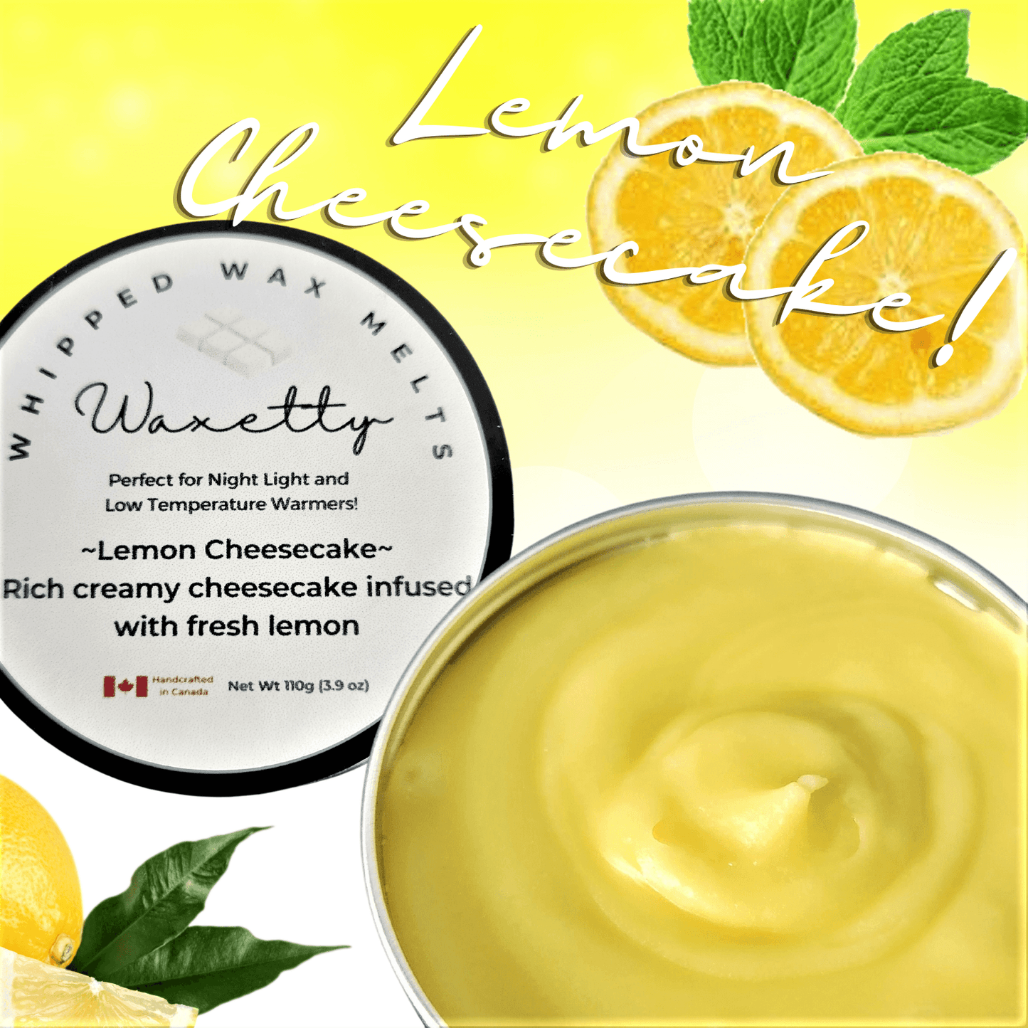 Lemon Cheesecake Whipped Wax Melt - WaxettyLemon Cheesecake Whipped Wax MeltWax Melt