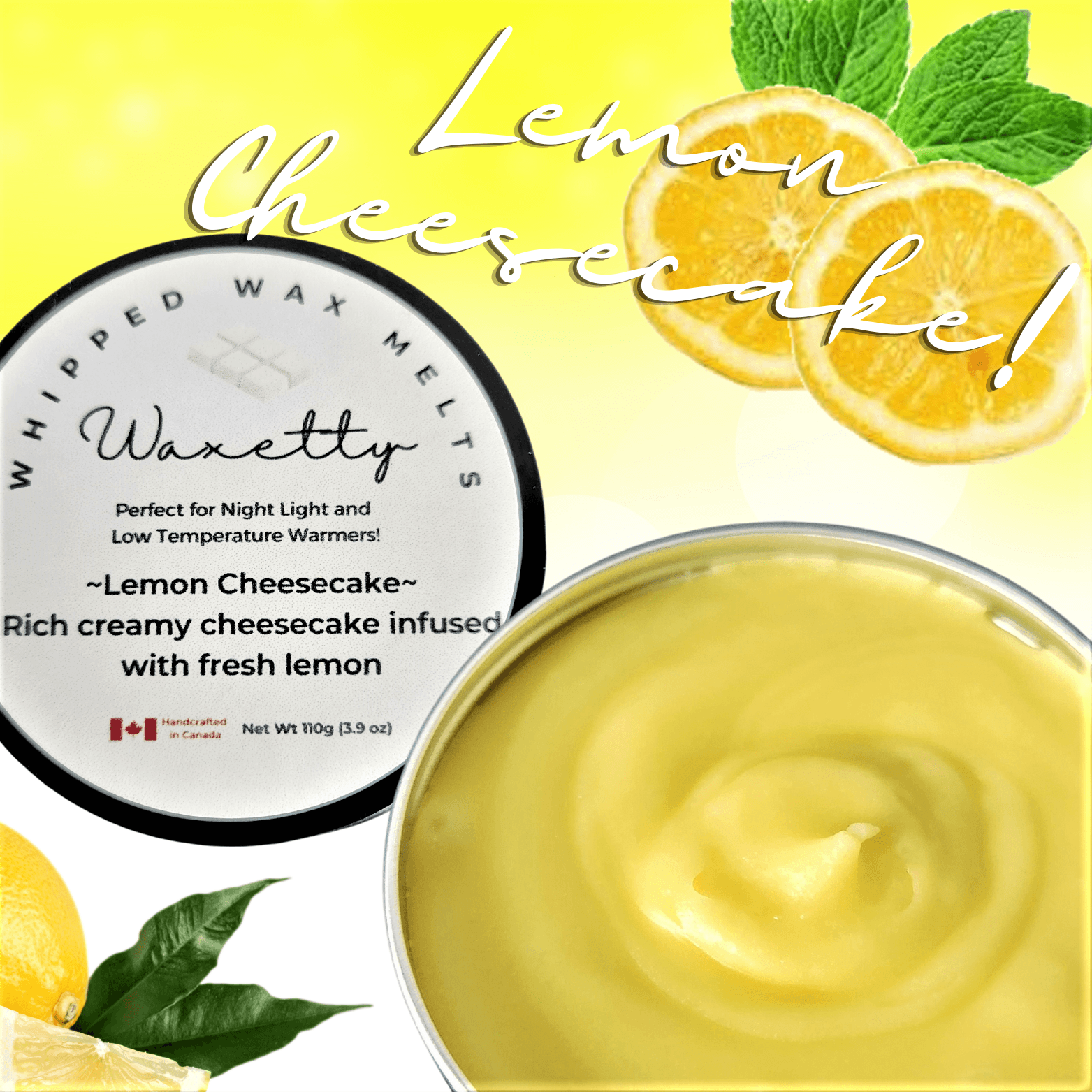 Lemon Cheesecake Whipped Wax Melt - WaxettyLemon Cheesecake Whipped Wax MeltWax Melt