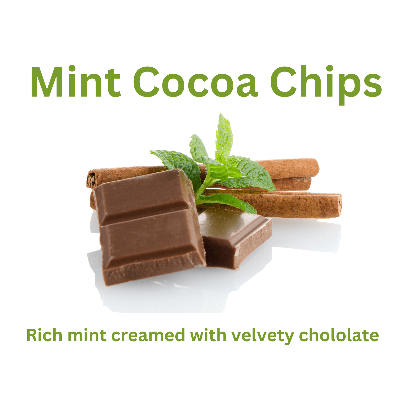 Mint Cocoa Chips - WaxettyMint Cocoa ChipsWax Melt