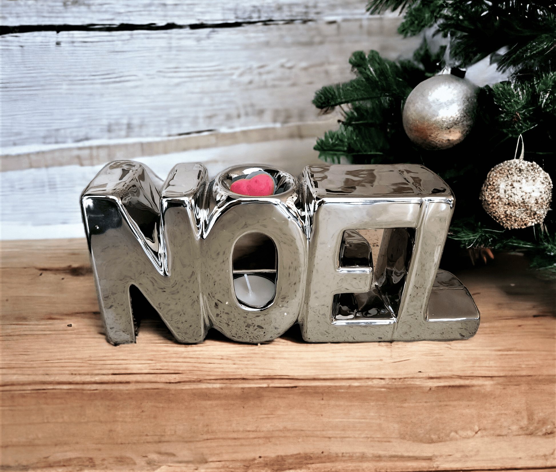 NOEL Ceramic Wax Melter - Silver - WaxettyNOEL Ceramic Wax Melter - SilverWax Warmer