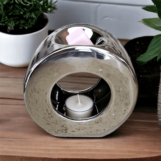 Polo Ceramic Wax Melter - Chrome - WaxettyPolo Ceramic Wax Melter - ChromeWax Warmer