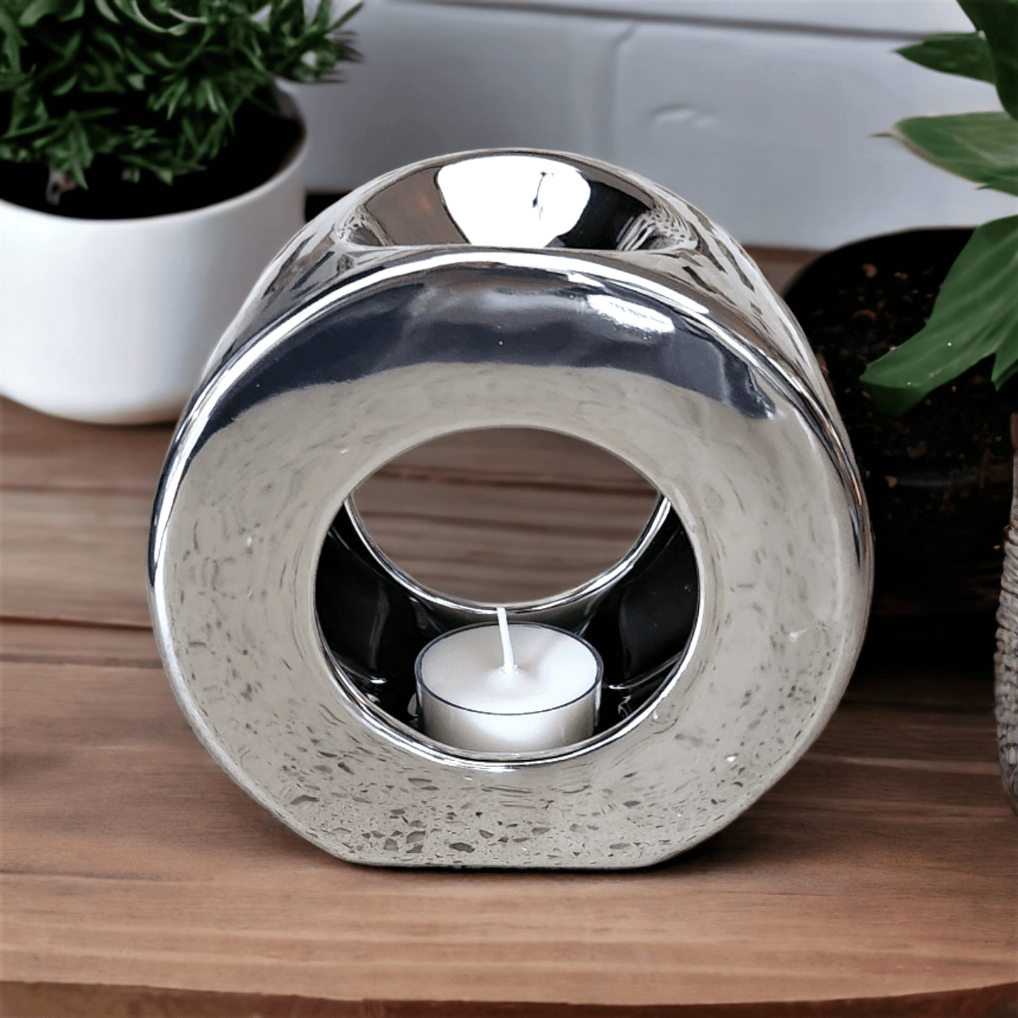 Polo Ceramic Wax Melter - Chrome - WaxettyPolo Ceramic Wax Melter - ChromeWax Warmer