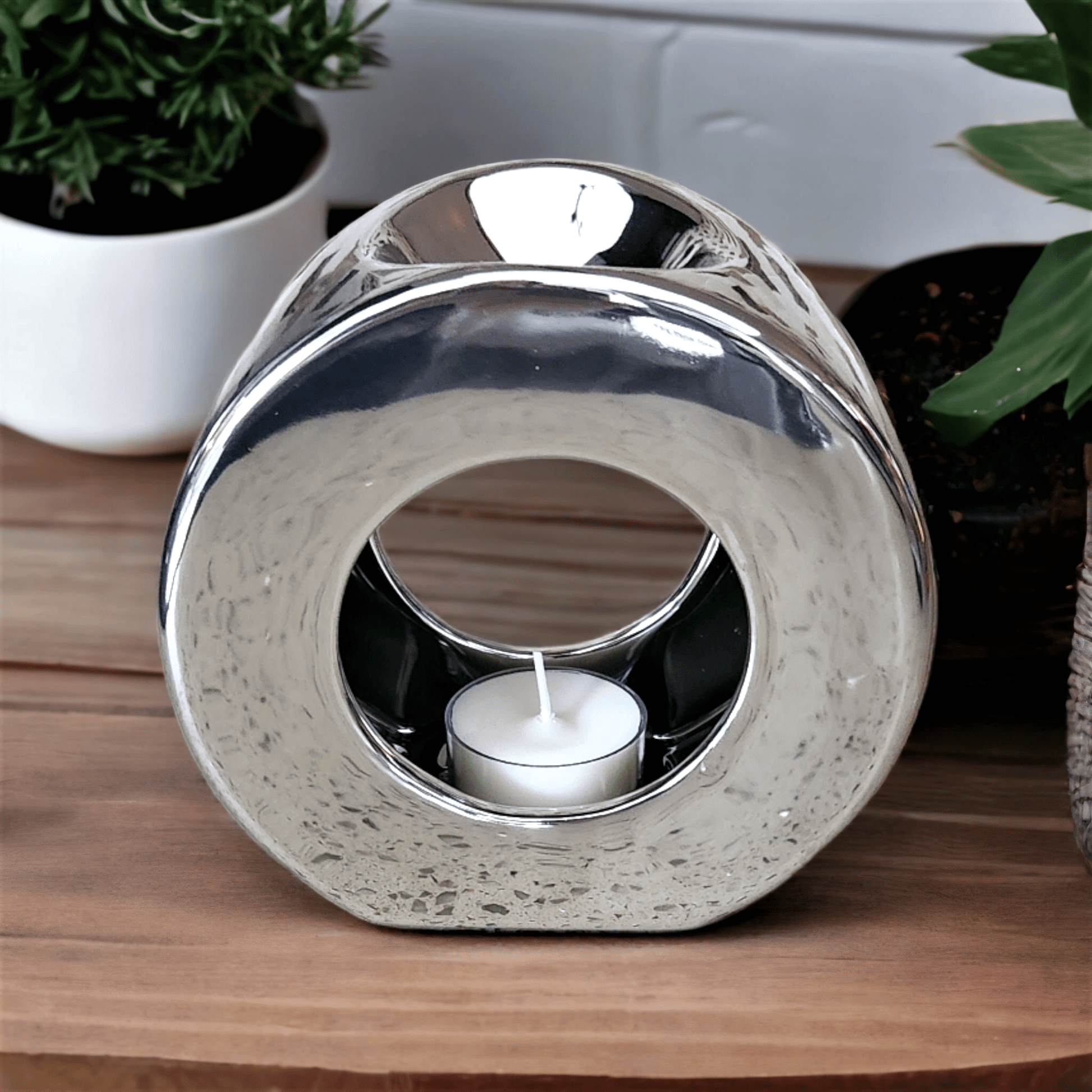 Polo Ceramic Wax Melter - Chrome - WaxettyPolo Ceramic Wax Melter - ChromeWax Warmer