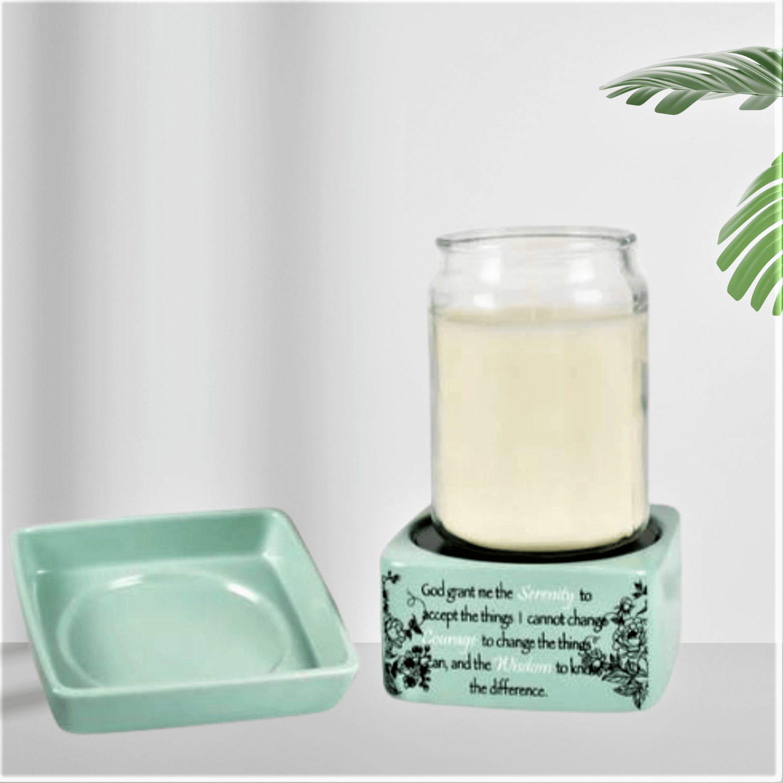 Serenity Prayer Teal 2-in-1 warmer - WaxettySerenity Prayer Teal 2-in-1 warmerWax Warmer
