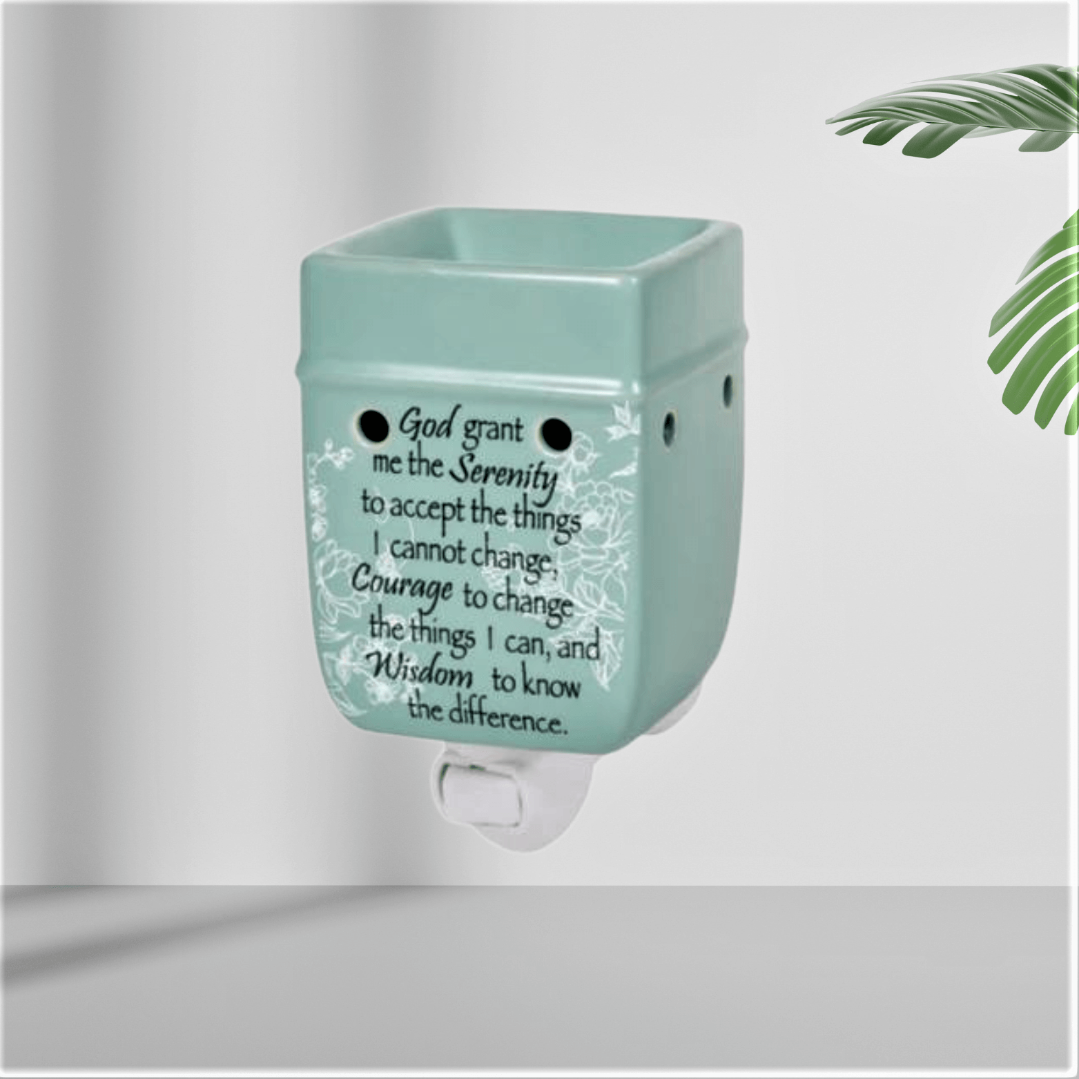 Serenity Prayer Teal Plug-in Warmer - WaxettySerenity Prayer Teal Plug-in WarmerWax Warmer