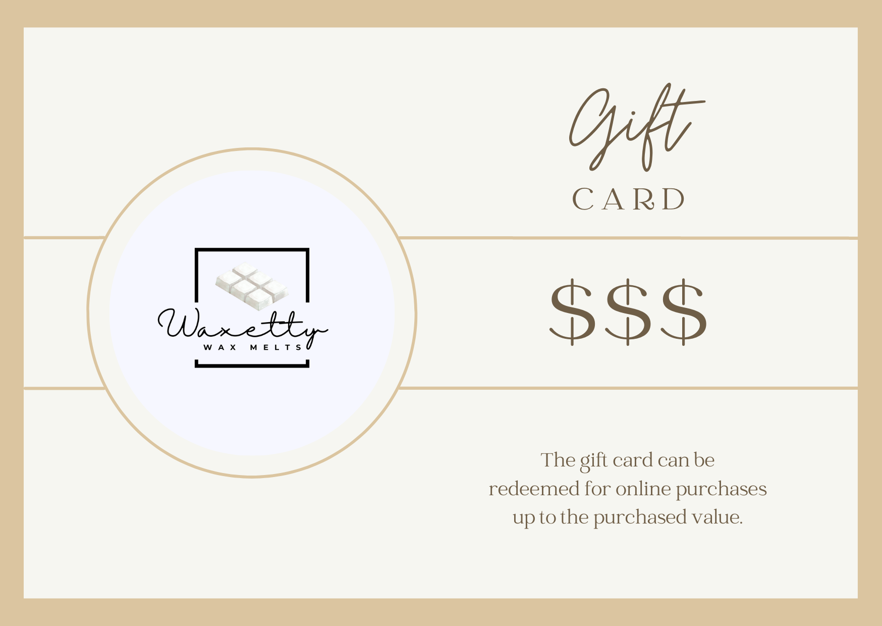 Waxetty Gift Card - WaxettyWaxetty Gift CardGift Card